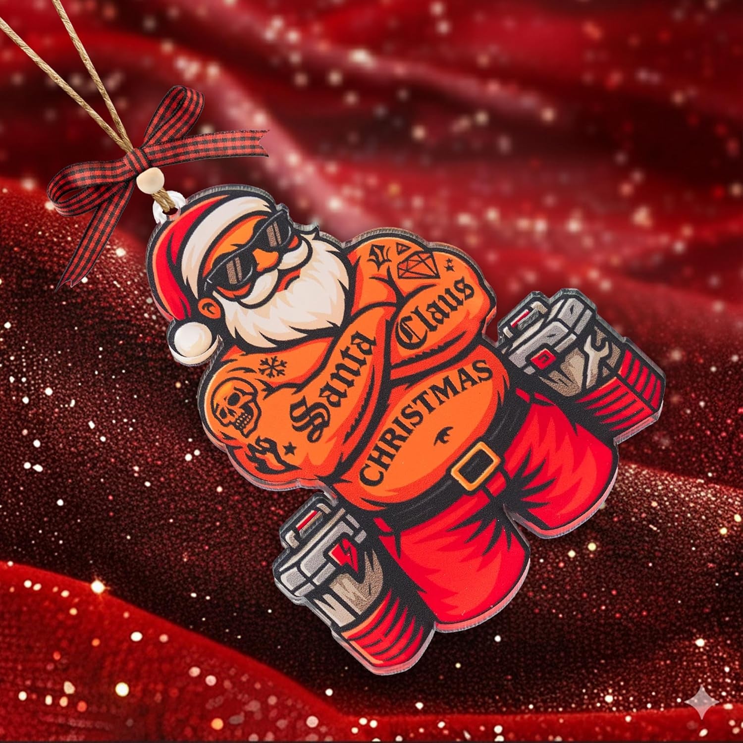 Black Santa Ornament – African American Christmas Tree Decor