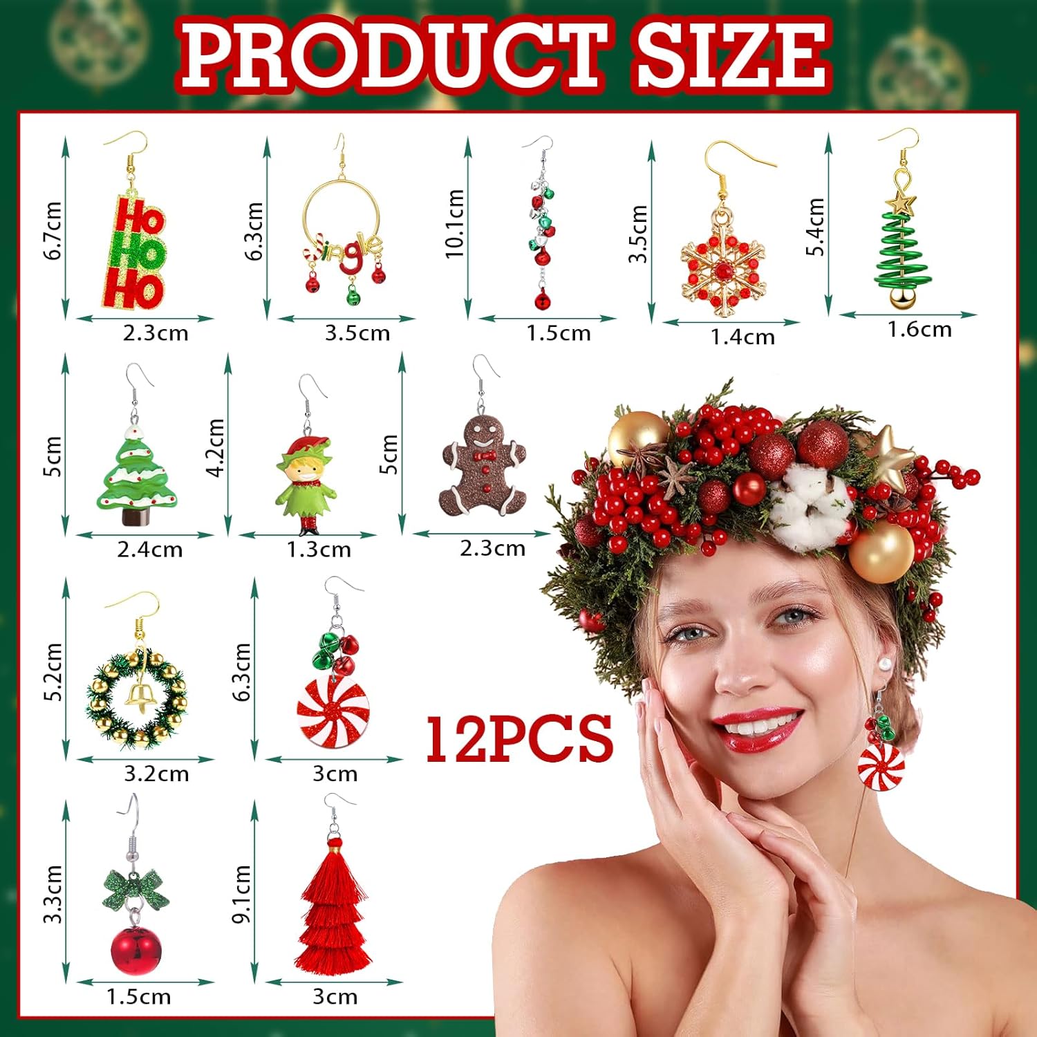 Enchanting Christmas Earring Collection – Festive Holiday Jewelry for Women | Charming Dangle & Stud Designs