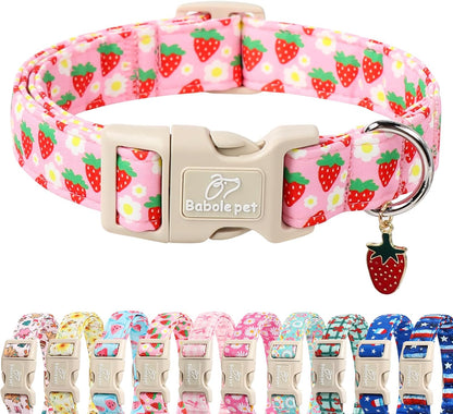 Christmas Dog Collar – Soft Red Santa Puppy Collar, Adjustable & Comfy for Small Dogs