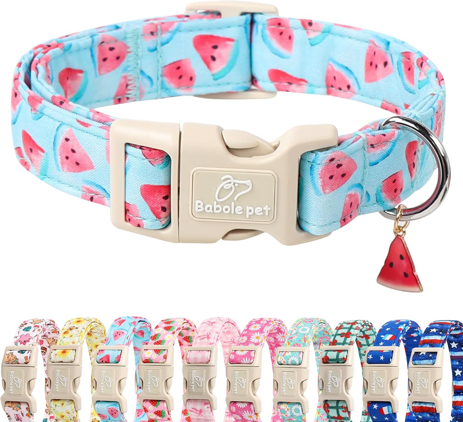 Christmas Dog Collar – Soft Red Santa Puppy Collar, Adjustable & Comfy for Small Dogs