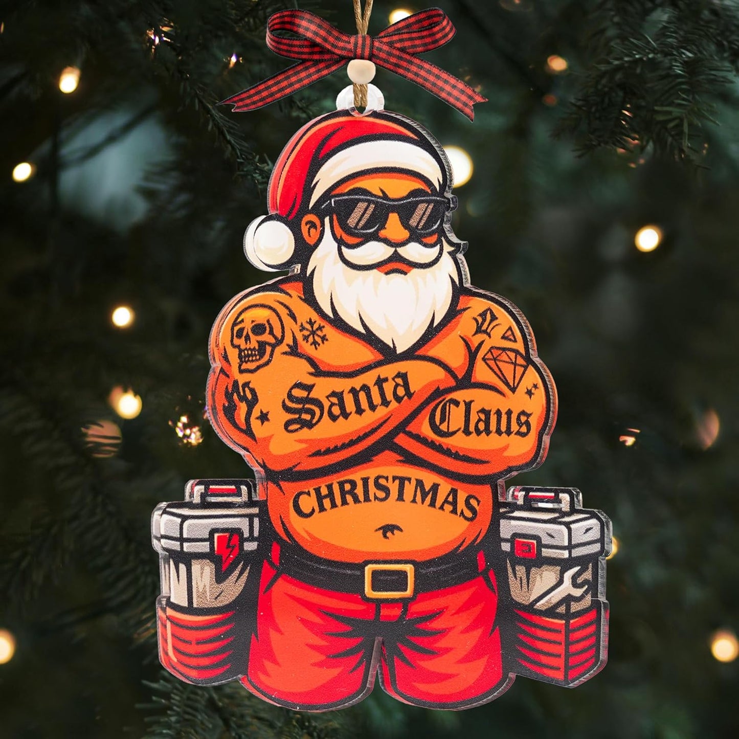 Black Santa Ornament – African American Christmas Tree Decor