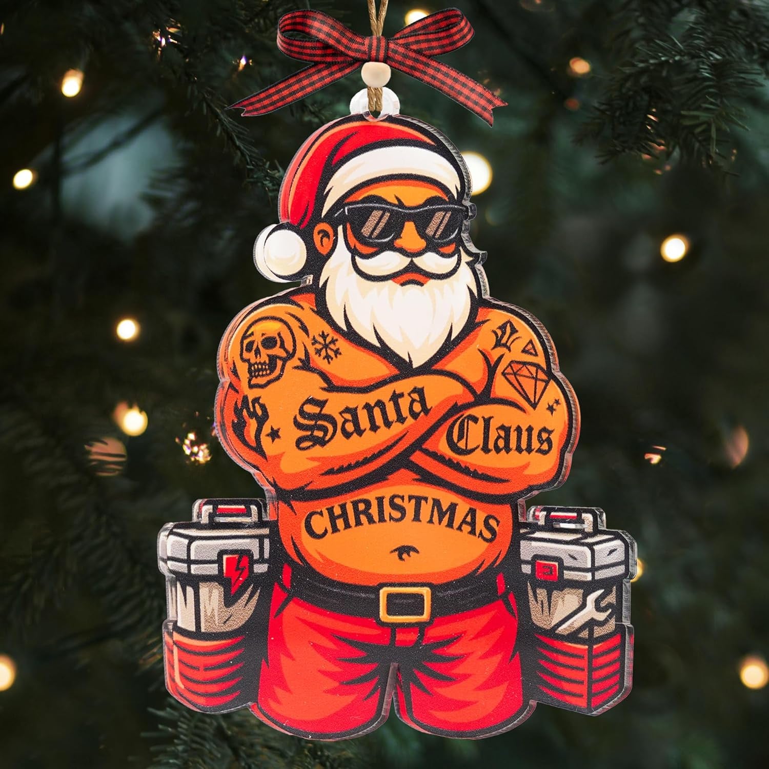 Black Santa Ornament – African American Christmas Tree Decor