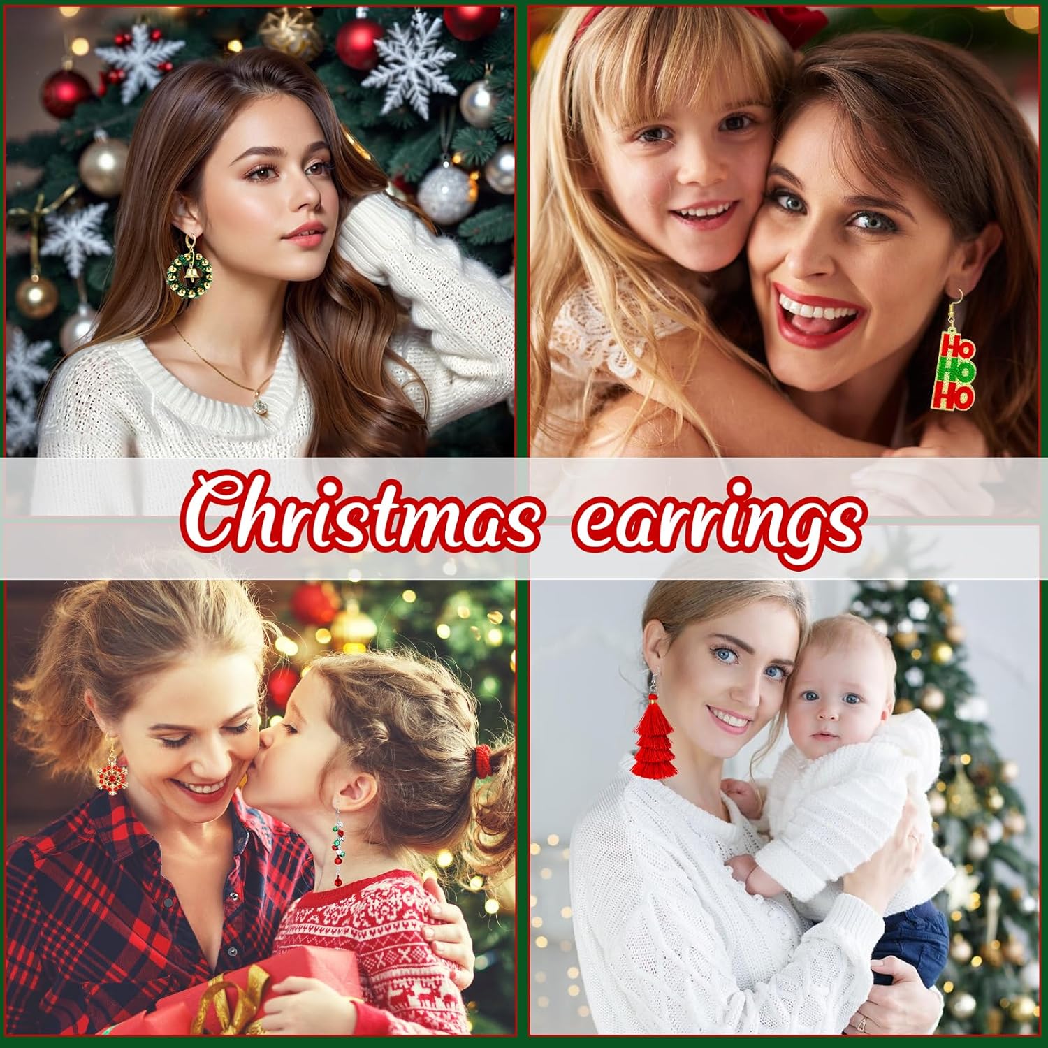 Enchanting Christmas Earring Collection – Festive Holiday Jewelry for Women | Charming Dangle & Stud Designs