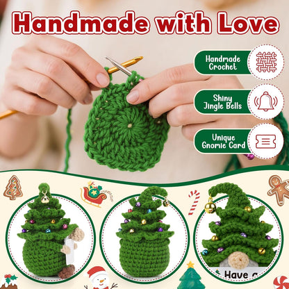 Funny Gnome Christmas Tree Doll – Cute Stocking Stuffer, White Elephant Gift & Office Decor