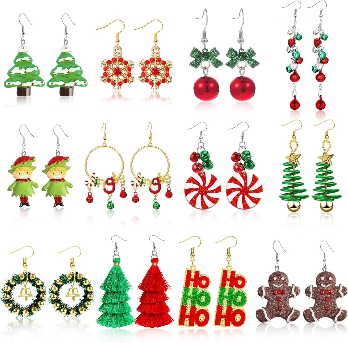 Enchanting Christmas Earring Collection – Festive Holiday Jewelry for Women | Charming Dangle & Stud Designs