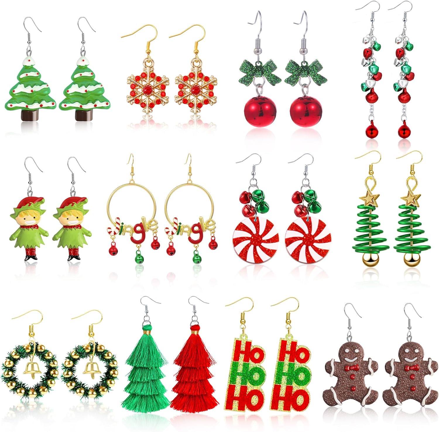 Enchanting Christmas Earring Collection – Festive Holiday Jewelry for Women | Charming Dangle & Stud Designs