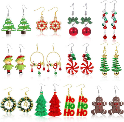 Enchanting Christmas Earring Collection – Festive Holiday Jewelry for Women | Charming Dangle & Stud Designs
