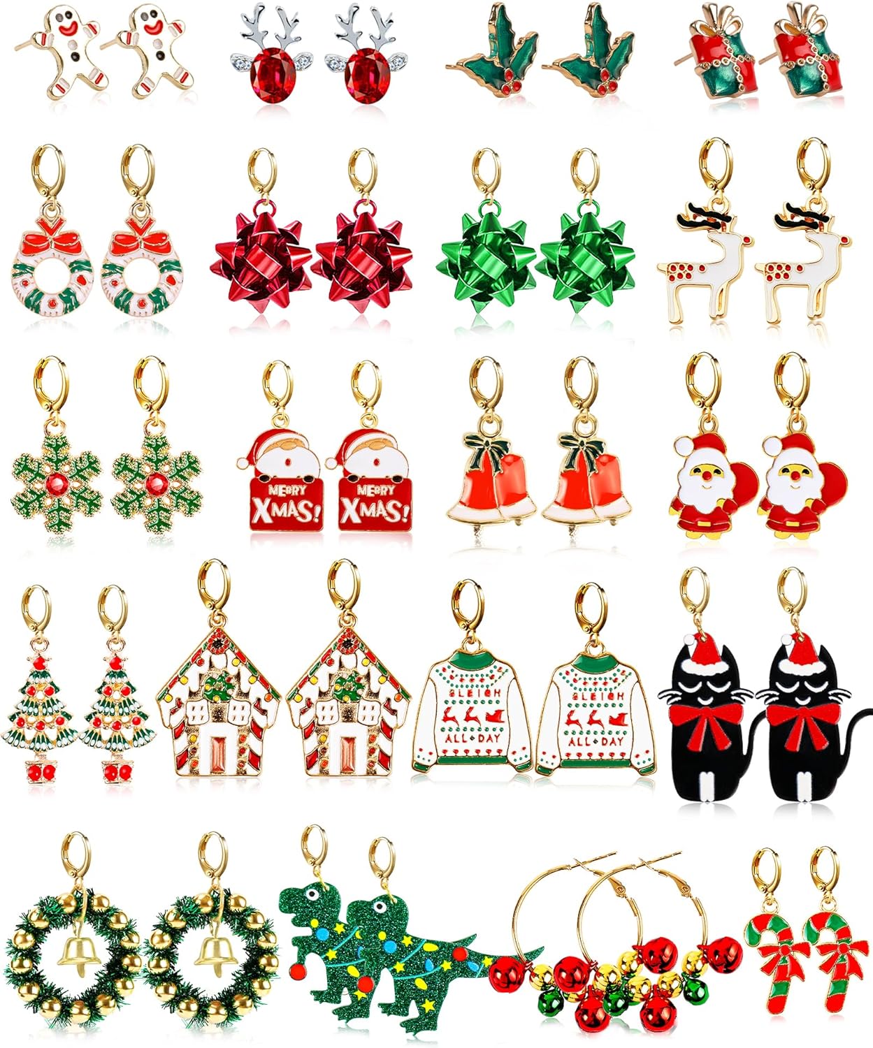 Enchanting Christmas Earring Collection – Festive Holiday Jewelry for Women | Charming Dangle & Stud Designs