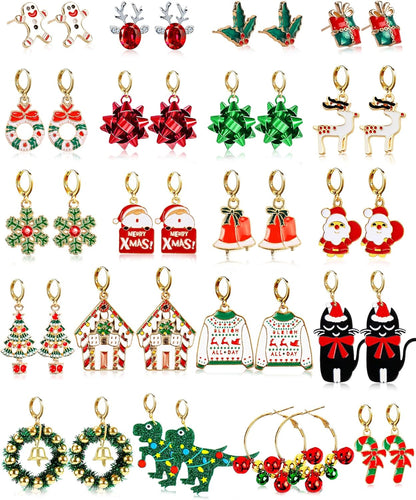 Enchanting Christmas Earring Collection – Festive Holiday Jewelry for Women | Charming Dangle & Stud Designs