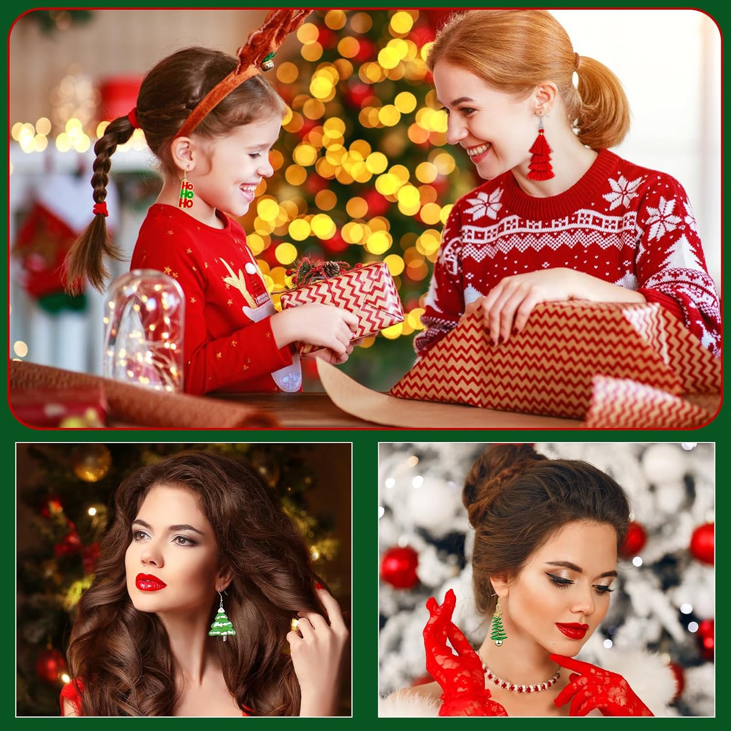 Enchanting Christmas Earring Collection – Festive Holiday Jewelry for Women | Charming Dangle & Stud Designs
