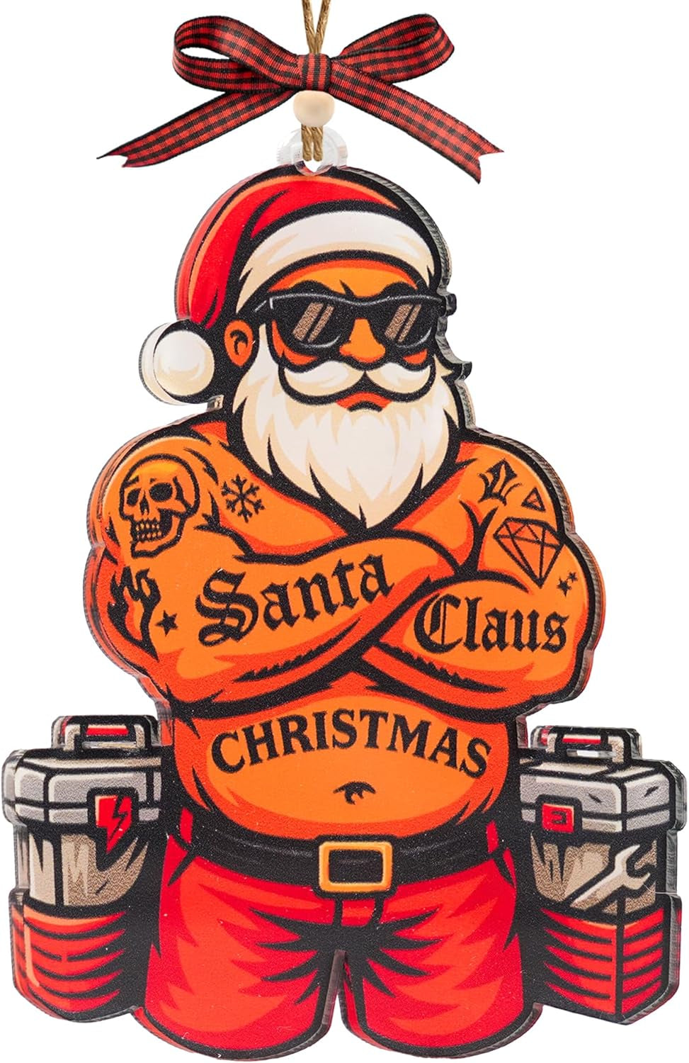 Black Santa Ornament – African American Christmas Tree Decor