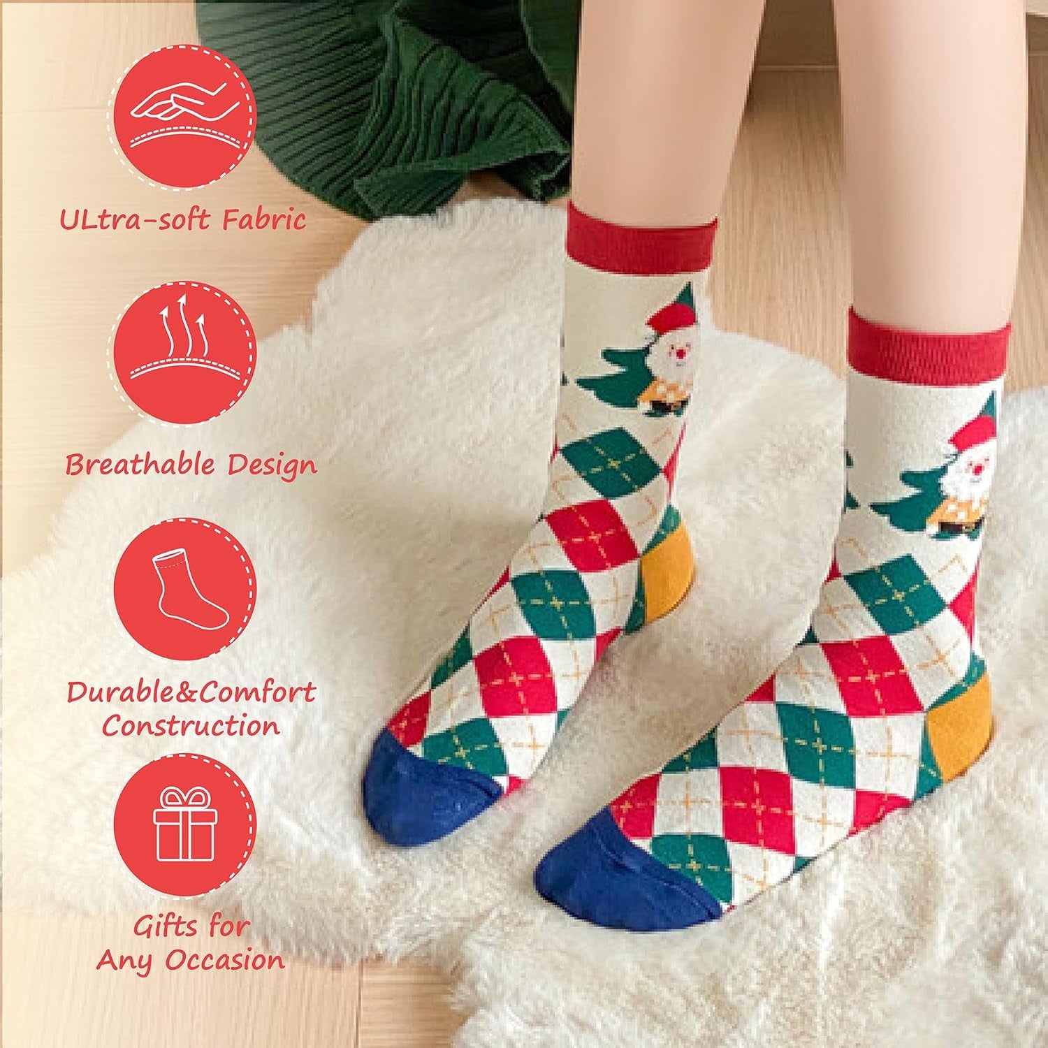 Christmas Gift Basket for Women – Cozy Winter Mug Gift Set with Candle, Socks, Gloves & More