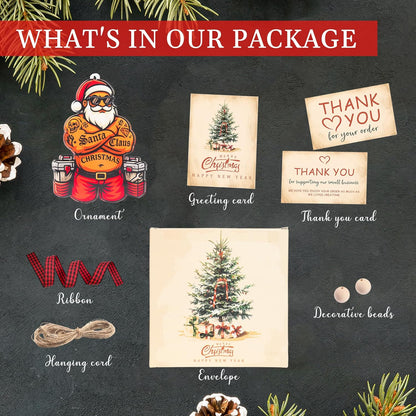 Black Santa Ornament – African American Christmas Tree Decor