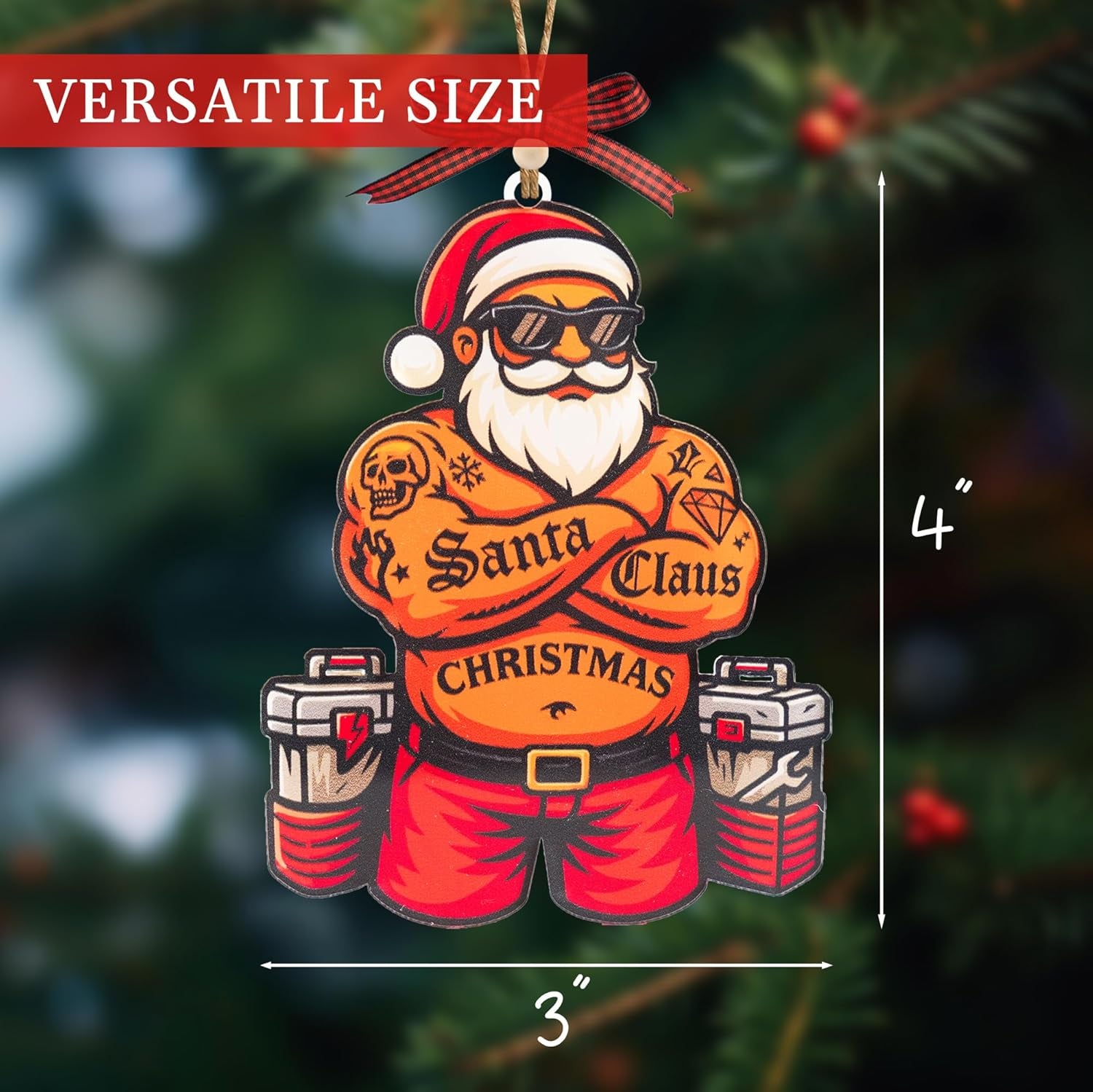 Black Santa Ornament – African American Christmas Tree Decor