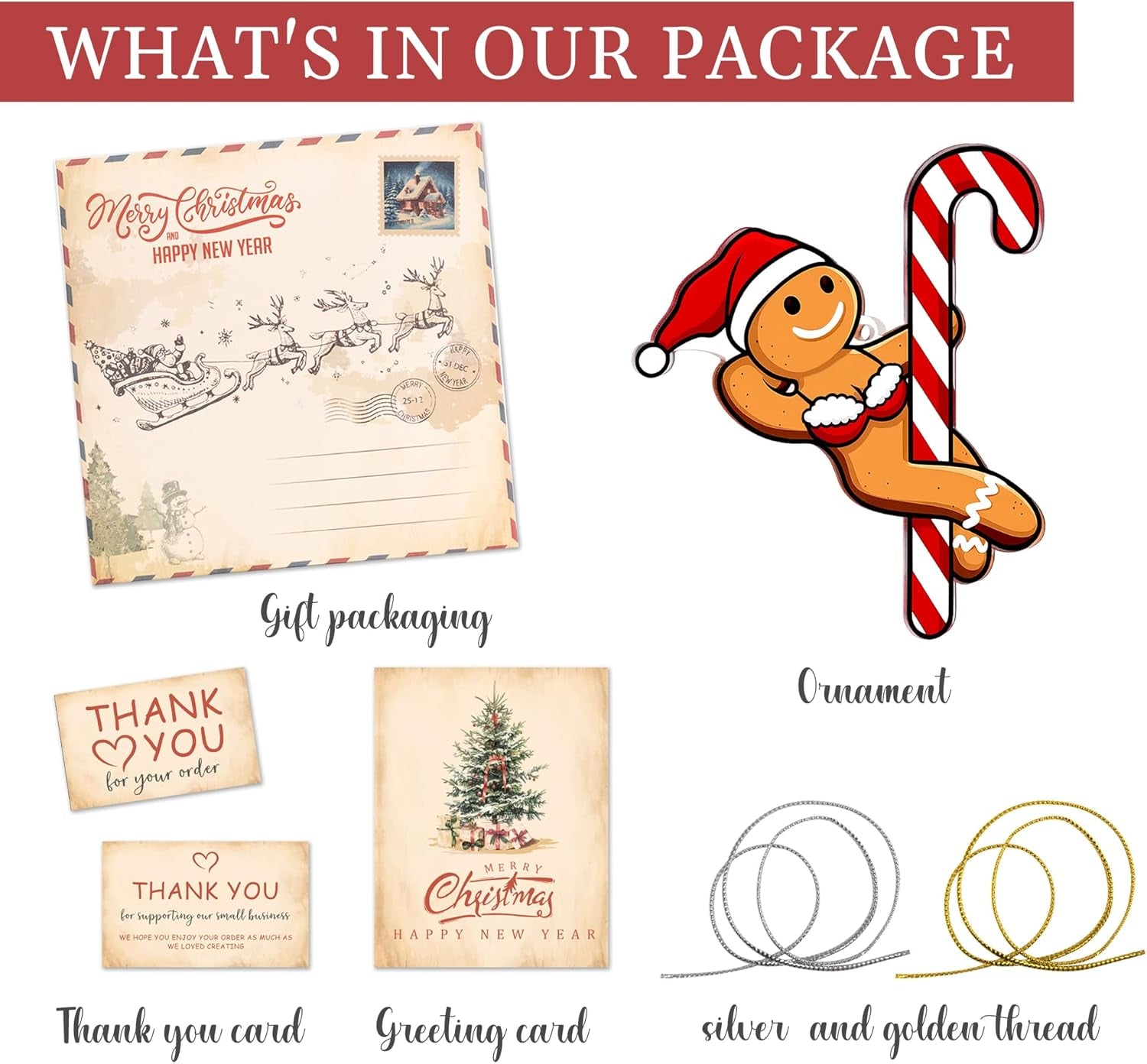 Funny F-Caw-F Chicken Christmas Ornament – Quirky Wooden Hen Gift for Chicken Lovers