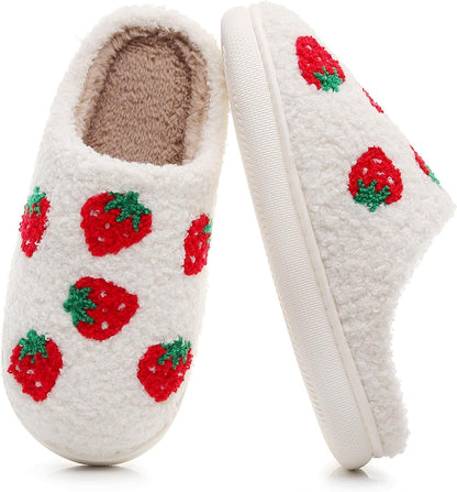 Christmas Reindeer Slippers – Warm Plush House Shoes for Women, Men & Girls, Fuzzy Holiday Home Gift